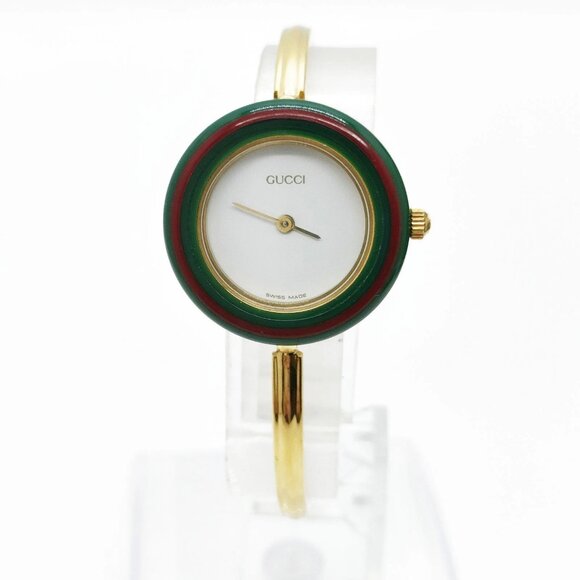 Gucci Watch 11/12.2 25mm Women's Whites X Gold 400-082325 - Picture 1 of 9